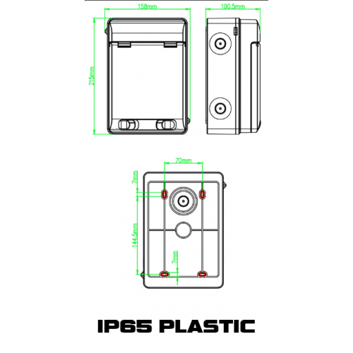 Fp Rcbo Dimensions IP65 EV Consumer Unit with Type A DP B32 RCBO and SPD